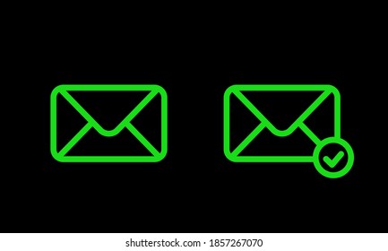 Mail icon. Envelope sign. Vector Illustration. Email icon