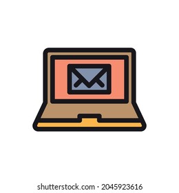 Icono de correo. Signo de sobres. Ilustración vectorial. Icono de correo electrónico. Icono de letra. Notificación por correo electrónico. Formulario de contacto. Signo de votación. Signo de elección. Casilla de verificación. Marca de verificación correcta. Símbolos SÍ. Correo verificado.