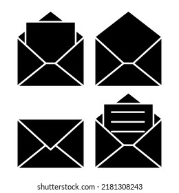 Mail-Symbol Umschlag-Schild. Vektorgrafik einzeln auf Weiß