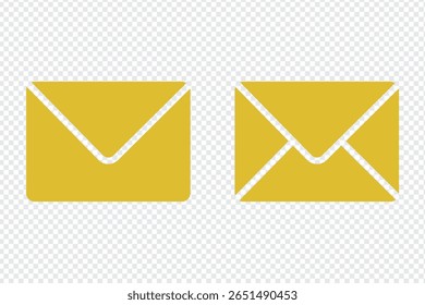 Mail-Symbol. Umschlagzeichen. Vektorpiktogramm sms. E-Mail perfekt für Web- und Grafikdesign, Kommunikationsprojekte, Geschäftspräsentationen und digitales Marketingmaterial.