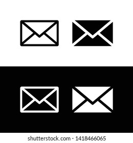 Mail icon. Envelope symbol. message sign vector