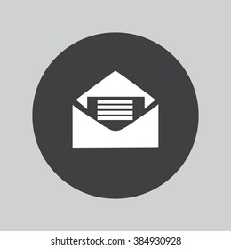 Mail icon. Envelope symbol. Message sign. Mail button