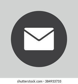Mail icon. Envelope symbol. Message button