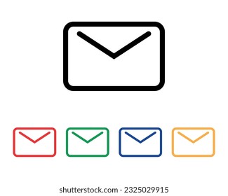 Mail icon, Envelope icon, vector illustration, vector image, icons