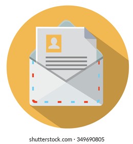 mail icon - flat icon