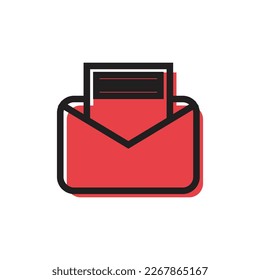 Mail icon. Flat design style modern vector illustration. Mail icon.