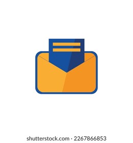 Icono de correo. Ilustración vectorial moderna de diseño plano. Icono de correo.