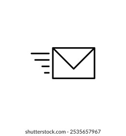 Mail icon Flat logo isolated symbol
