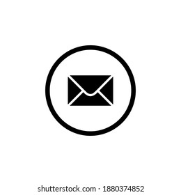 Ilustración vectorial plana de icono de correo