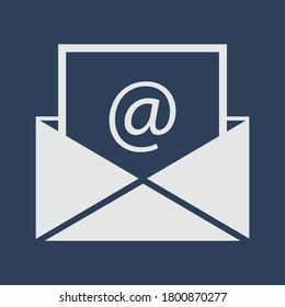 Mail icon illustration. email inbox illustration