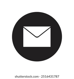 Ilustración de icono de correo. Icono plano