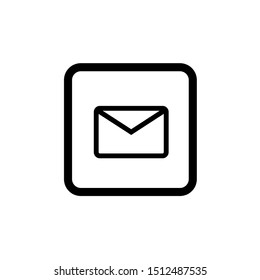 mail icon illustration isolated on White background