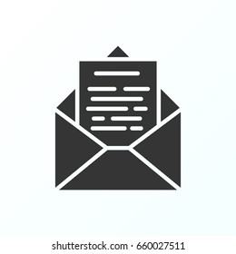 Mail icon illustration isolated vector sign symbol