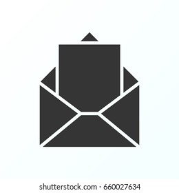 Mail icon illustration isolated vector sign symbol