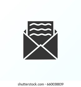 Mail icon illustration isolated vector sign symbol