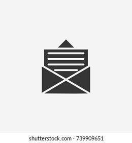 Mail icon illustration isolated vector sign symbol