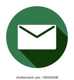 mail  icon,  isolated. Flat  design.