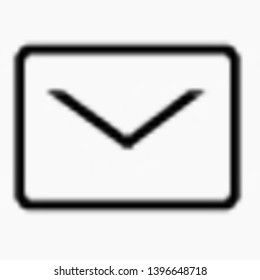 Mail icon isolated minimal single flat linear icon for application and info-graphic. Commercial line vector icon for websites and mobile minimalistic flat design.