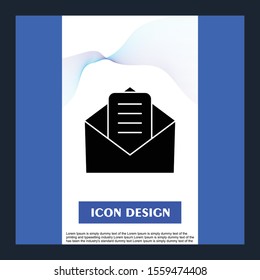 Mail icon isolated on abstract background
