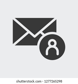Mail icon isolated on background. Envelope symbol modern, simple, vector, icon for website design, mobile app, ui. Vector Illustration