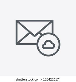 Mail icon isolated on background. Connection symbol modern, simple, vector, icon for website design, mobile app, ui. Vector Illustration