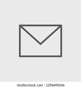 Mail icon isolated on background. Message symbol modern, simple, vector, icon for website design, mobile app, ui. Vector Illustration