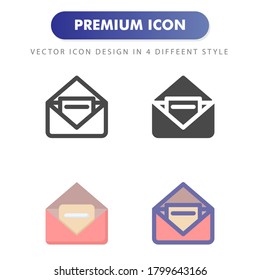 mail icon isolated on white background. for your web site design, logo, app, UI. Vector graphics illustration and editable stroke. EPS 10.