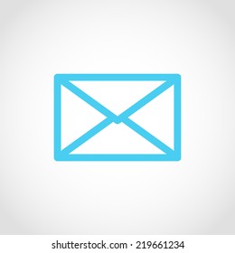 Mail Icon Isolated on White Background