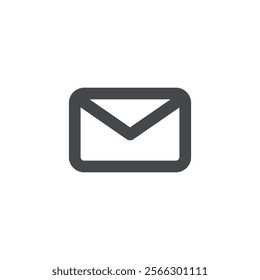 Mail icon isolated on white backgrounf