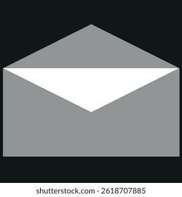  Icono del correo aislado en el icono del Vector del fondo blanco