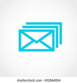 mail Icon Isolated on White Background