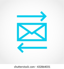 mail Icon Isolated on White Background