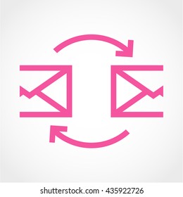 mail Icon Isolated on White Background