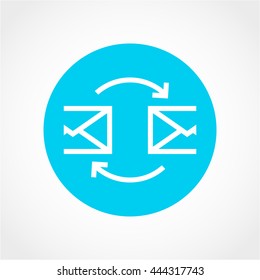 mail Icon Isolated on White Background