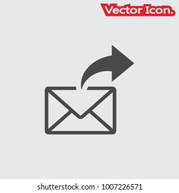 Mail icon isolated sign symbol and flat style for app, web and digital design. Vector illustration.