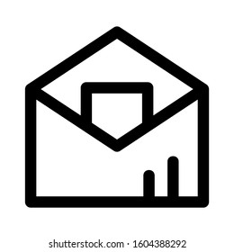 mail icon isolated sign symbol vector illustration - Collection of high quality black style vector icons
