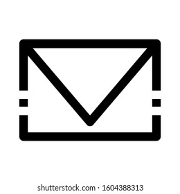 mail icon isolated sign symbol vector illustration - Collection of high quality black style vector icons
