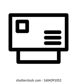 mail icon isolated sign symbol vector illustration - Collection of high quality black style vector icons
