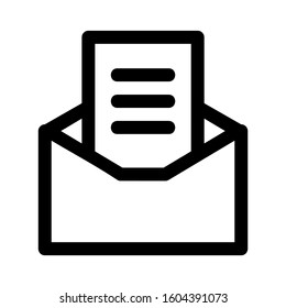 mail icon isolated sign symbol vector illustration - Collection of high quality black style vector icons
