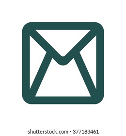 Mail Icon isolated vector flat design