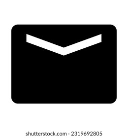 Mail icon isolated vector illustration on white background. High quality black style vector icons