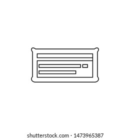 Mail icon. Letter symbol. Envelope sign