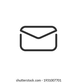 Mail Icon. line icon. isolated in white