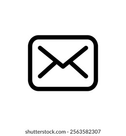 Mail Icon Line Style Design Web and Mobile Vector Illustration.