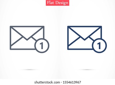 Mail icon line vector. Symbol of communication or message, envelope with trendy flat line style icon for web Mail icon line vector , logo, app, UI design. 