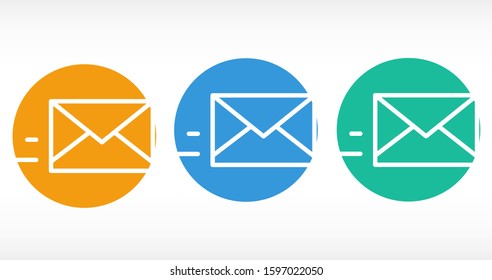 Mail icon line vector. Symbol of communication or message, envelope with trendy flat line style icon for web Mail icon line vector , logo, app, UI design. 