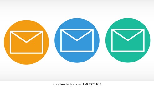 Mail icon line vector. Symbol of communication or message, envelope with trendy flat line style icon for web Mail icon line vector , logo, app, UI design. 