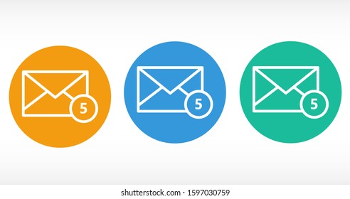 Mail icon line vector. Symbol of communication or message, envelope with trendy flat line style icon for web Mail icon line vector , logo, app, UI design. 
