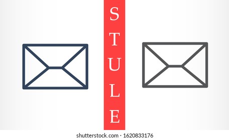 Mail icon line vector. Symbol of communication or message, envelope with trendy flat line style icon for web Mail icon line vector , logo, app, UI design.