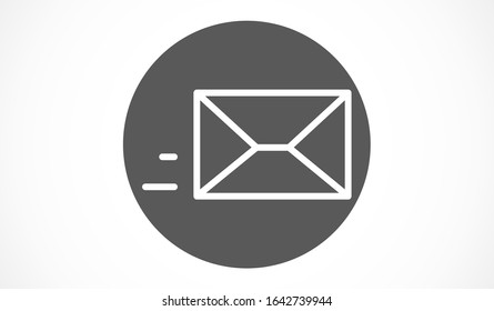 Mail icon line vector. Symbol of communication or message, envelope with trendy flat line style icon for web Mail icon line vector , logo, app, UI design.